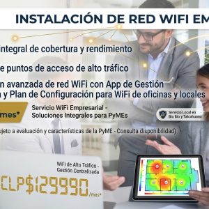 Instalación de red WiFi empresarial