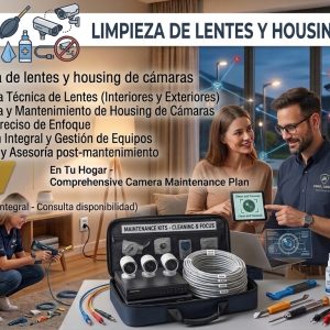 Limpieza de lentes y housing de cámaras