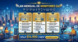 Plan mensual de monitoreo 24/7
